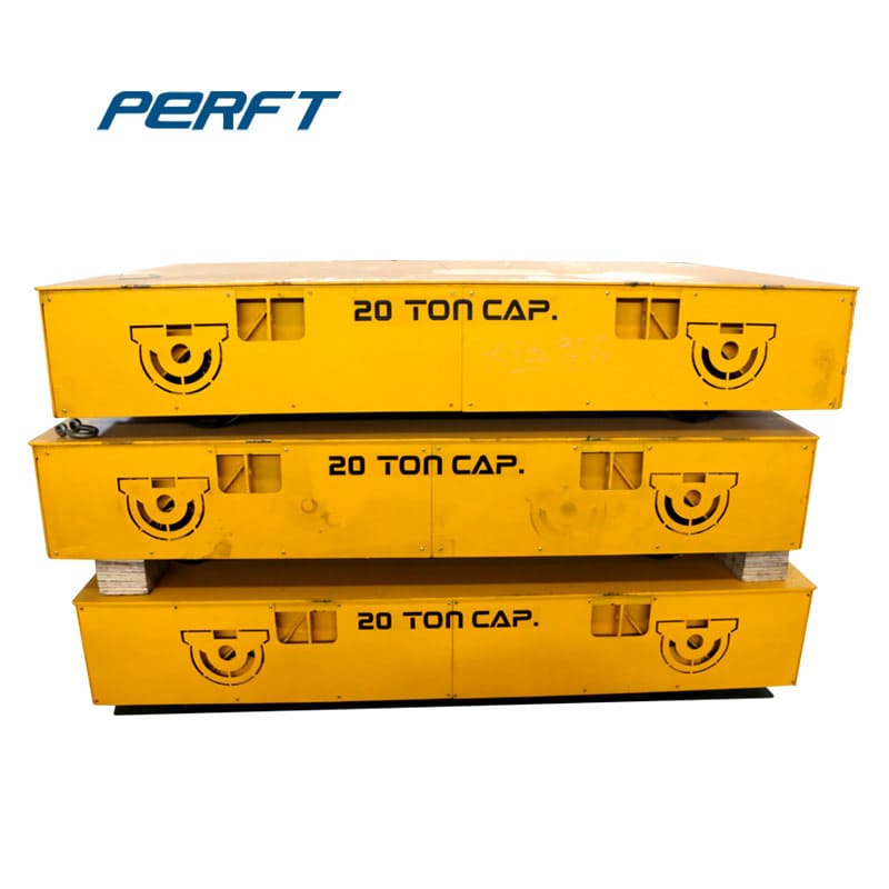 3 ton Trackless Material Flat Trailers for Factory Heavy Load Material 